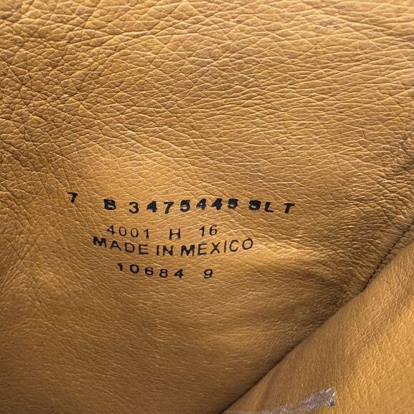 Frye Knee High Riding Boots Womens Size 7 Brown Leather Distressed Biker Pull On - Picture 13 of 13